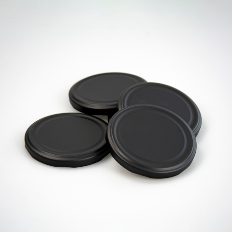 Pannochka wieczka do konserwacji Czarna matowa 82 mm