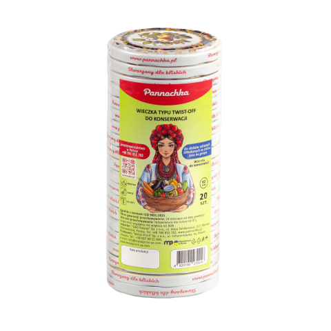 Pannochka wieczka do konserwacji Mieszanka owocowa82 mm (20szt.) Pannochka wieczka do konserwacji Mieszanka owocowa82 mm (20szt.)