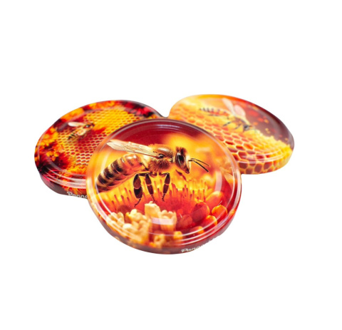 Pannochka wieczka do konserwacji Miodowy zestaw №2 66 mm (20szt.)