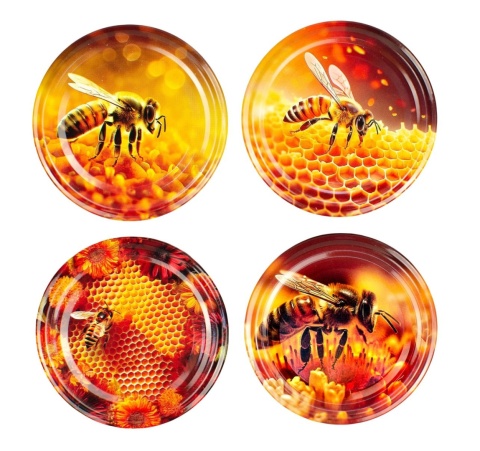 Pannochka wieczka do konserwacji Miodowy zestaw №2 66 mm (20szt.)