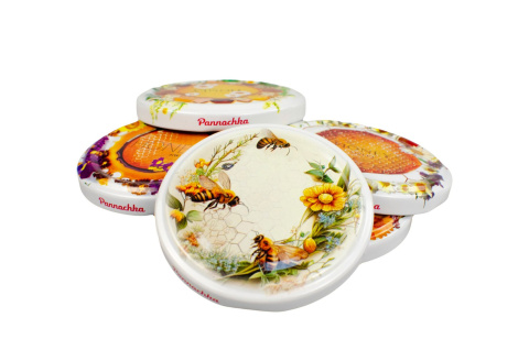 Pannochka wieczka do konserwacji Miodowy zestaw №1 82 mm (20 szt.) Pannochka wieczka do konserwacji Miodowy zestaw №1 82 mm (20 szt.)